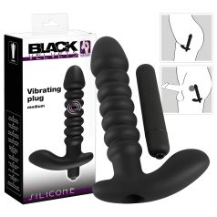 Black Velvets - vibrator s naborima - srednji - crni