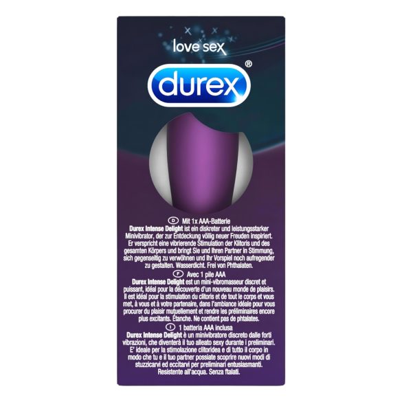 Durex Intense Delight Bullet - mini vibrator - ljubičasta