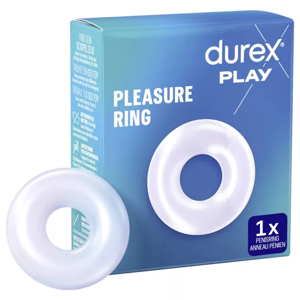 Durex Pleasure Ring - penisni prsten - prozirni