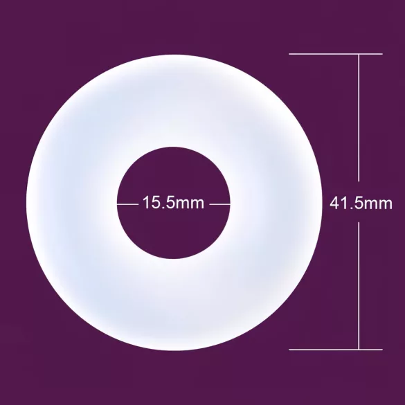 Durex Pleasure Ring - penisni prsten - prozirni