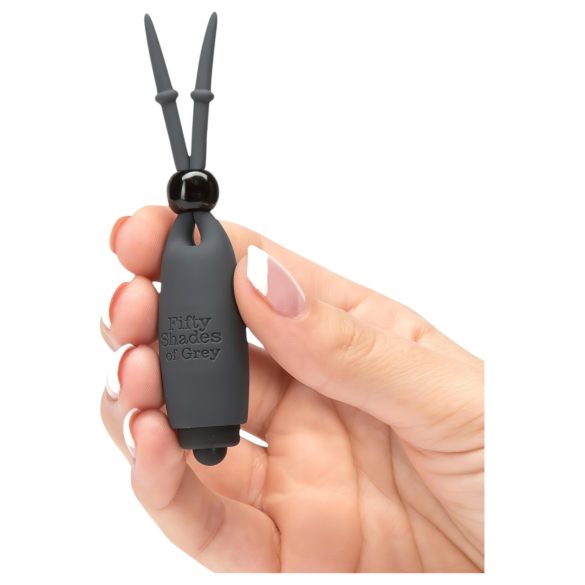 Fifty Shades of Grey - Vibrator za bradavice - 2 kom - siva