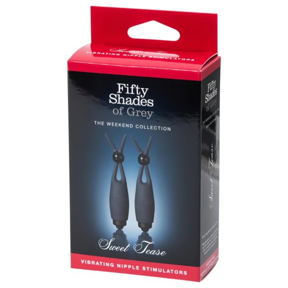 Fifty Shades of Grey - Vibrator za bradavice - 2 kom - siva
