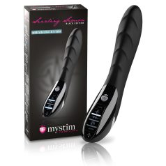 mystim Sizzling Simon - elektro vibrator - crni silikon