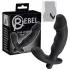 Rebel - vibrator za prostatu s penisom - crni