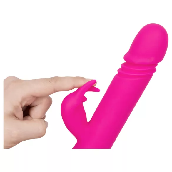 Vibe Couture - Rabbit vibrator s lupanjem - zečji, ružičasti