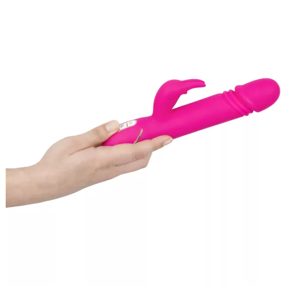 Vibe Couture - Rabbit vibrator s lupanjem - zečji, ružičasti