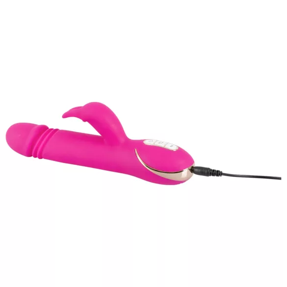 Vibe Couture - Rabbit vibrator s lupanjem - zečji, ružičasti