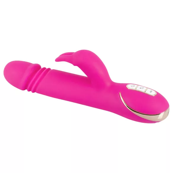 Vibe Couture - Rabbit vibrator s lupanjem - zečji, ružičasti