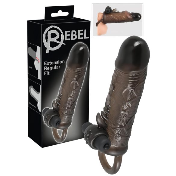 Rebel - Vibrirajući penis rukav - 19 cm
