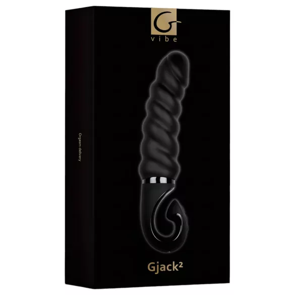 Gvibe - vibrator za G-točku - vodootporan, akumulatorski silikon - crni
