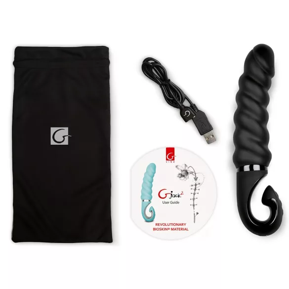 Gvibe - vibrator za G-točku - vodootporan, akumulatorski silikon - crni