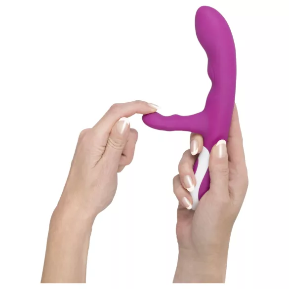 Javida - vibrator za klitoris s grijanjem - silikon - roza