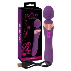 Javida Double - masažer vibrator - ljubičasta