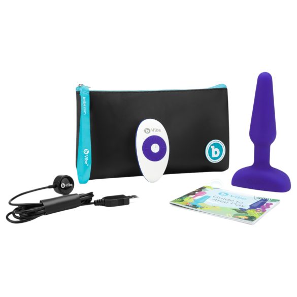 b-Vibe trio - 3-motorni analni vibrator (ljubičasti)