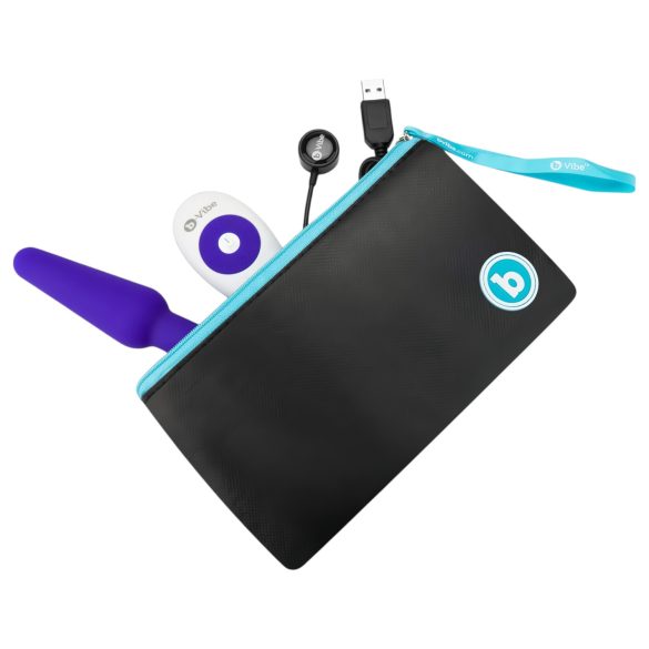 b-Vibe trio - 3-motorni analni vibrator (ljubičasti)