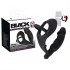 Black Velvets - analni vibrator s prstenom za penis i testise - crni