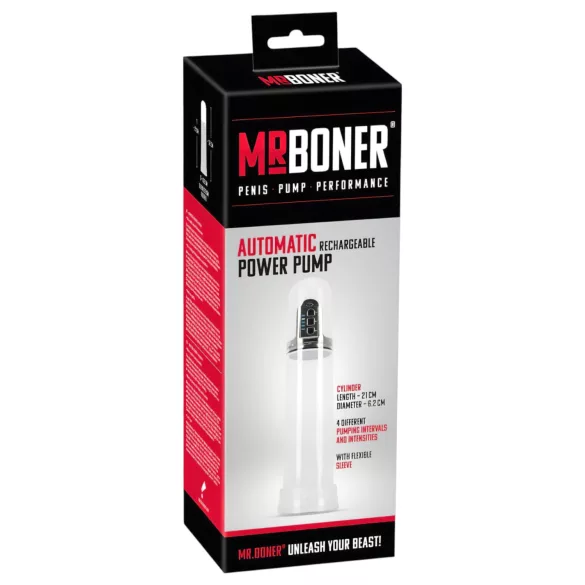 You2Toys - Mister Boner Automatic - automatska vakuumska pumpa za penis s baterijom