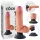King Cock - Vibrator s vakuumskom bazom - 18 cm - prirodno