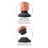 King Cock 7 vibrator s vakuumskom podnožjem (18 cm) - prirodna boja