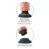 King Cock - Vibrator s vakuumskom bazom - 18 cm - prirodno