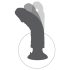King Cock 7 vibrator s vakuumskom podnožjem (18 cm) - prirodna boja