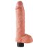King Cock - Vibrator s vakuumskom čašom - 25 cm - prirodna boja