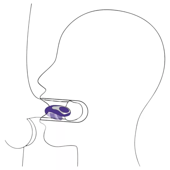 You2Toys - oralni vibrator - punjivi, silikon, ljubičasti