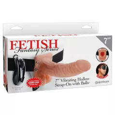   Fetish Strap-on 7 - strap-on vibrator - realističan izgled - natur