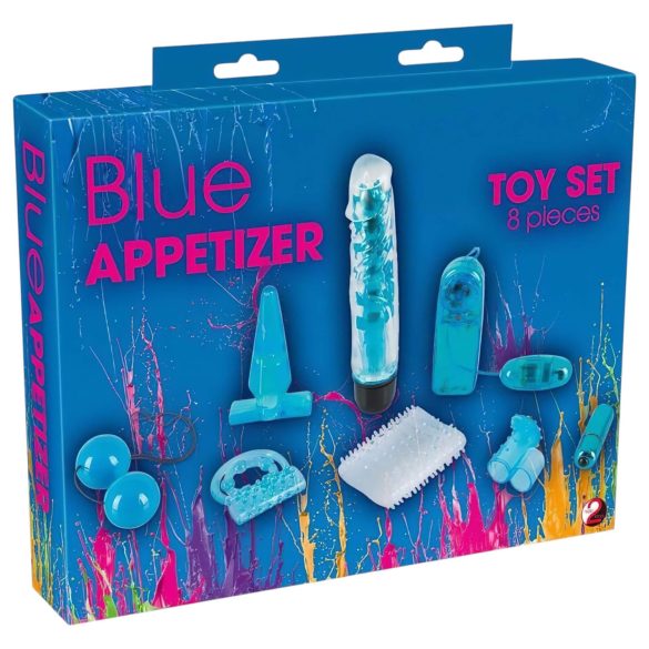 You2Toys - set za početnike s vibratorom - 8 dijelova - plava