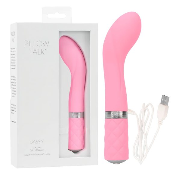 Pillow Talk Sassy - punjivi G-točka vibrator (ružičasti)