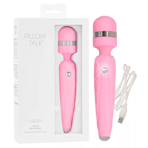 Pillow Talk Cheeky Wand - akumulatorski masažni vibrator (ružičasti)
