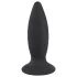 Black Velvets - analni vibrator za početnike na punjenje - mali - crni