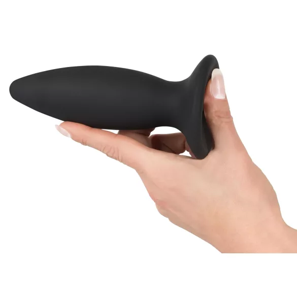 Black Velvets - analni vibrator za početnike na punjenje - mali - crni