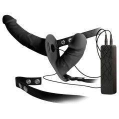Double Thruster - strap-on dvostruki vibrator - crni
