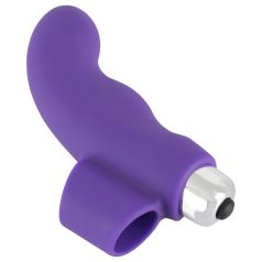  SMILE - u-finger vibrator - valoviti dizajn - silikon ljubičasti