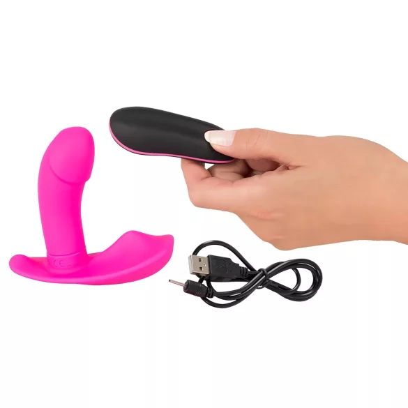 SMILE - Vibrator za gaćice s daljinskim upravljanjem - punjivi - roza