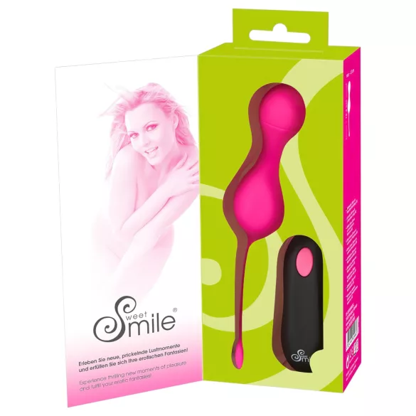 SMILE - Vibrirajuće jaje na daljinsko upravljanje - punjivo - roza
