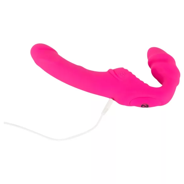 You2Toys - Double2Teaser - pripadajući vibrator bez remena (rozi)