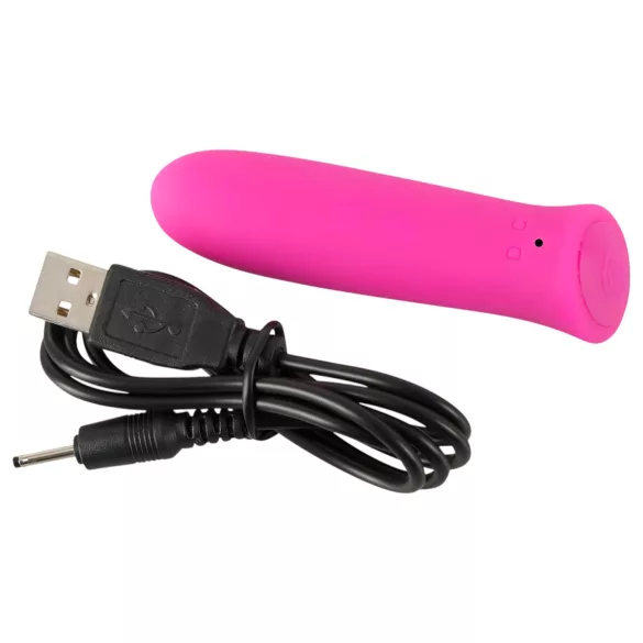 SMILE - mini vibrator s jakom vibracijom - punjivi, pink