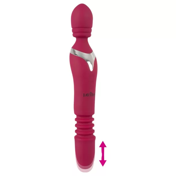 Javida Thrusting - vibrator masažer 3u1 - crveni