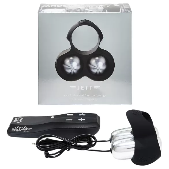 HOT Octopuss JETT - vibrator za glavić penisa - 2 motora - crni