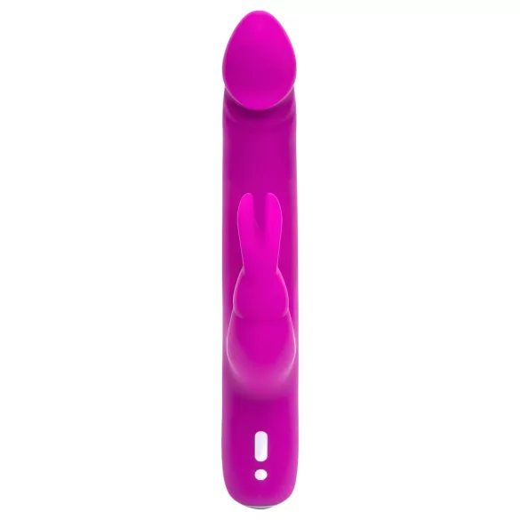 Happyrabbit - vibrator s klitoralnim nastavkom - punjivi - slim - ljubičasti