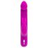 Happyrabbit Realistic Slim - Punjivi vibrator sa stimulacijom klitorisa (ljubičasti)