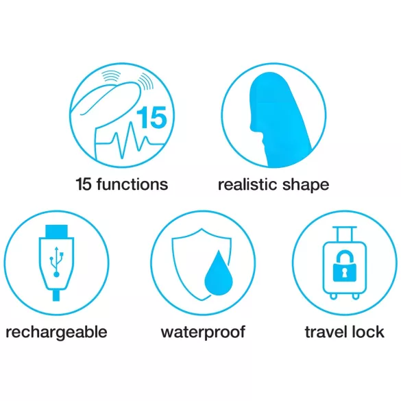 Happyrabbit - vibrator s klitoralnim nastavkom - punjivi - slim - ljubičasti