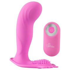   SMILE - Vibrator za gaćice s G-točkom - bežični, punjivi - roza