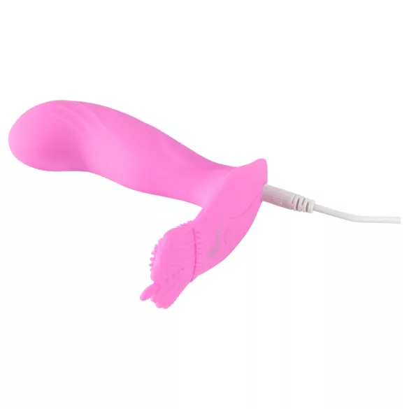 SMILE - Vibrator za gaćice s G-točkom - bežični, punjivi - roza