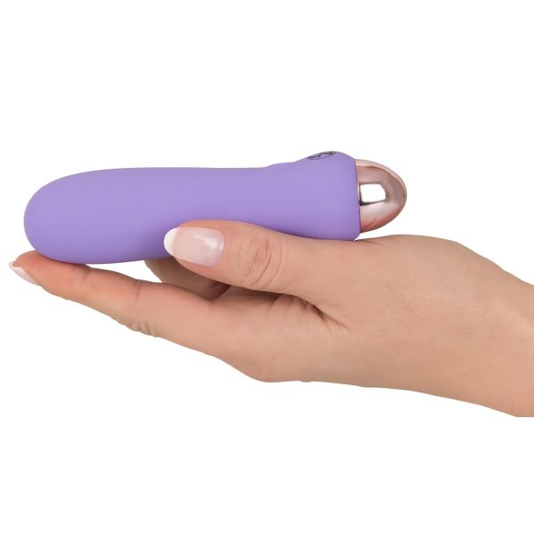 Cuties - mini vibrator na baterije - silikon - ljubičasta