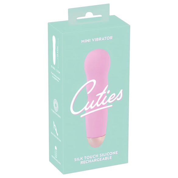 Cuties Mini Rose - vibratorski valoviti vibrator na punjenje - roza