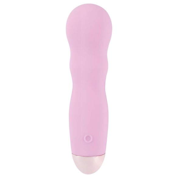 Cuties Mini Rose - vibratorski valoviti vibrator na punjenje - roza