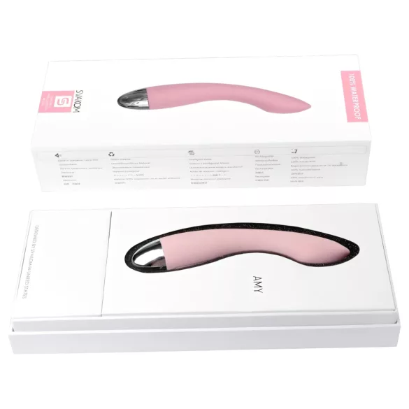 Svakom Amy - G točka vibrator - punjivi - silikon - rozi